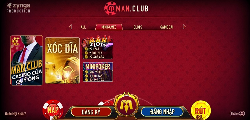 Những ưu điểm nổi bật của cổng game bài Man Club